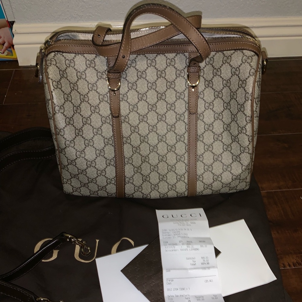 Gucci Nice GG Supreme Boston Bag